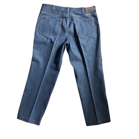 Duluth Trading Co Men’s Jeans 40x30 Relaxed Fit Straight Leg Blue Denim Workwear - Picture 2 of 7